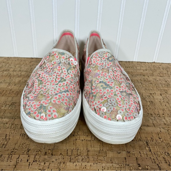 Keds Triple Decker Sequin Slip-On Shoes - Picture 2 of 12